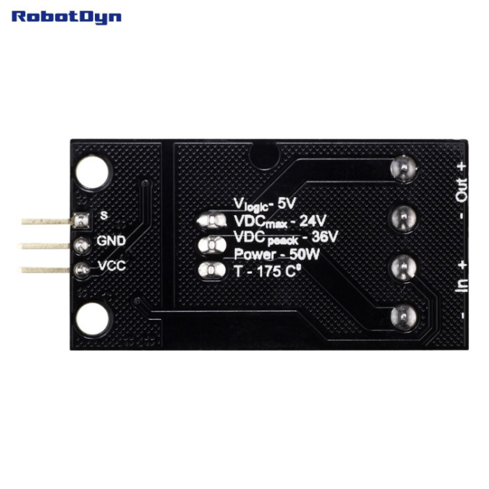 Модуль реле постійного струму транзисторний MOSFET 24В RobotDyn