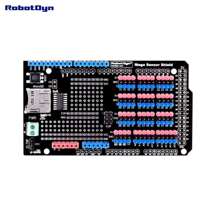 Плата розширення для підключення датчиків до Arduino Mega