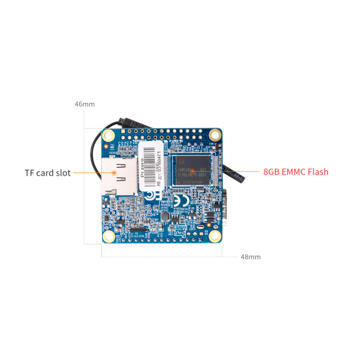 Одноплатний комп'ютер Orange Pi Zero Plus 2 512MB DDR3 8ГБ Flash
