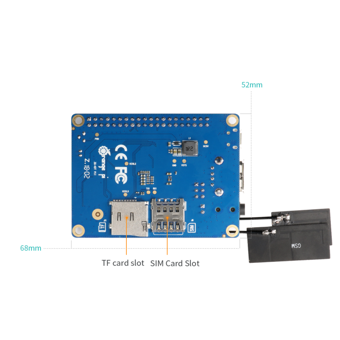Одноплатний комп'ютер Orange Pi 3G-IOT 256Mb/512Mb