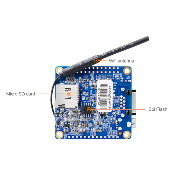 Одноплатний комп'ютер Orange Pi Zero LTS H2 Quad Core