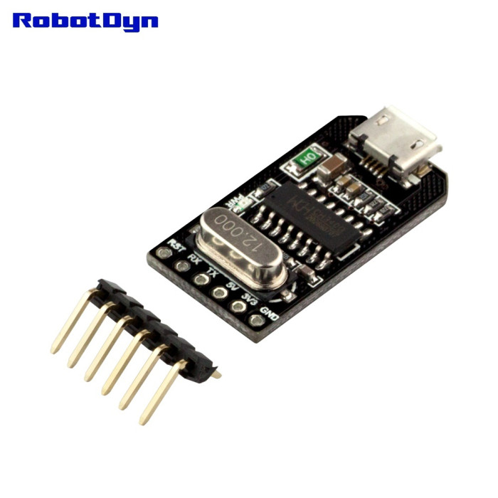 Конвертер MicroUSB-TTL CH340G RobotDyn