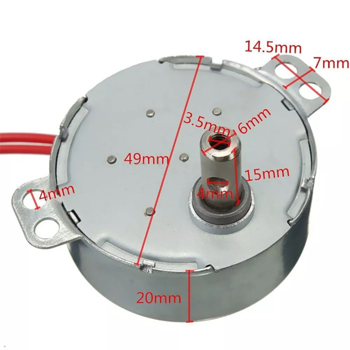 Синхронний двигун Pro TYC 50 5/6 RPM 12/220 V Diymore