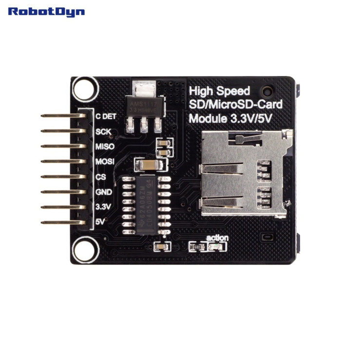 Модуль для SD + MicroSD запису / читання RobotDyn