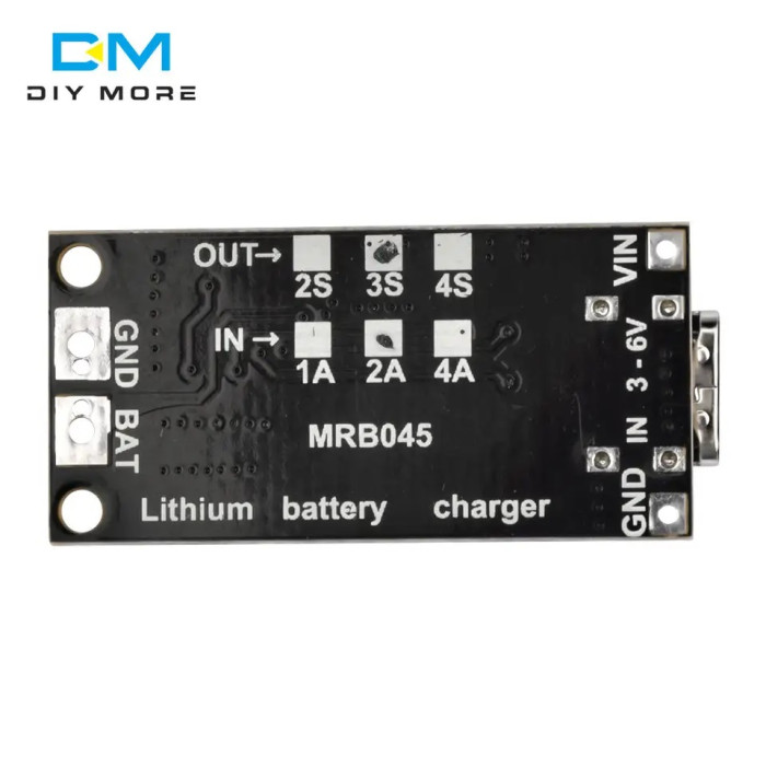 Плата BMS18650 Type-C для заряджання Li-Ion акумуляторів із захистом Diymore