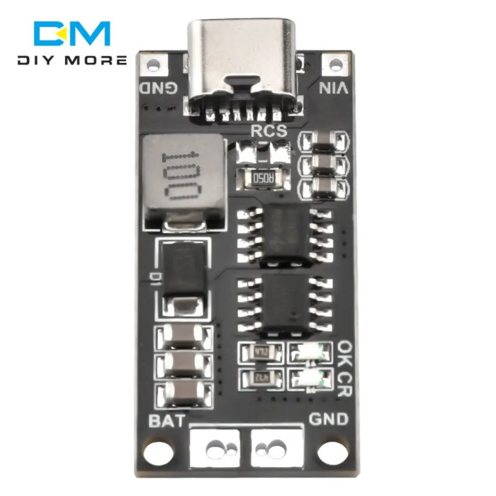 Плата BMS18650 Type-C для заряджання Li-Ion акумуляторів із захистом Diymore