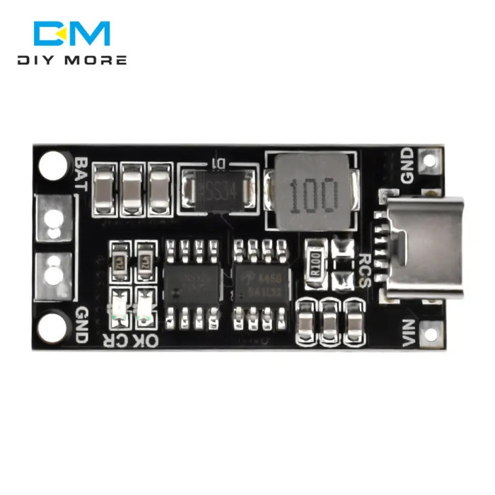 Плата BMS18650 Type-C для заряджання Li-Ion акумуляторів із захистом Diymore