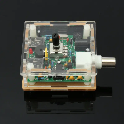 DIY комплект для навчання - S-PIXIE короткохвильовий радіоприймач 7,023 МГц з акриловим корпусом
