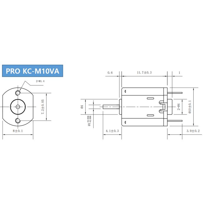 Двигун колекторний (щітковий) DC Pro KC-M10VA 1.5 - 6V