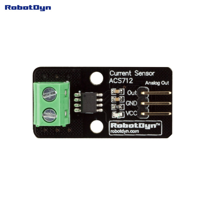 Модуль з датчиком струму ACS712 20А RobotDyn