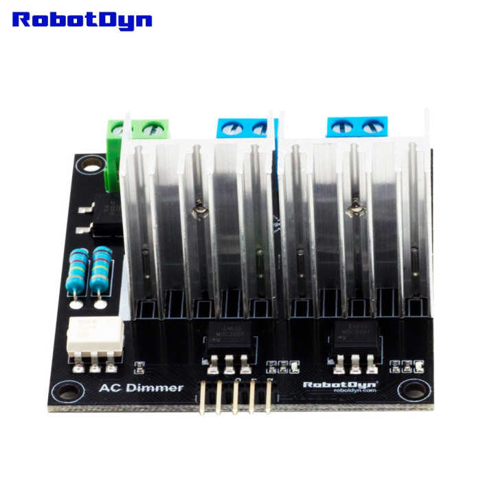 Діммер змінного струму двоканальний 220V / 110V 10A RobotDyn