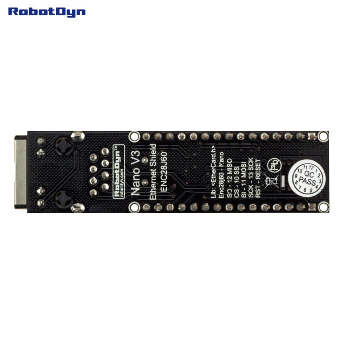 Мережевий Шилд ENC28J60 для Nano v3 RobotDyn